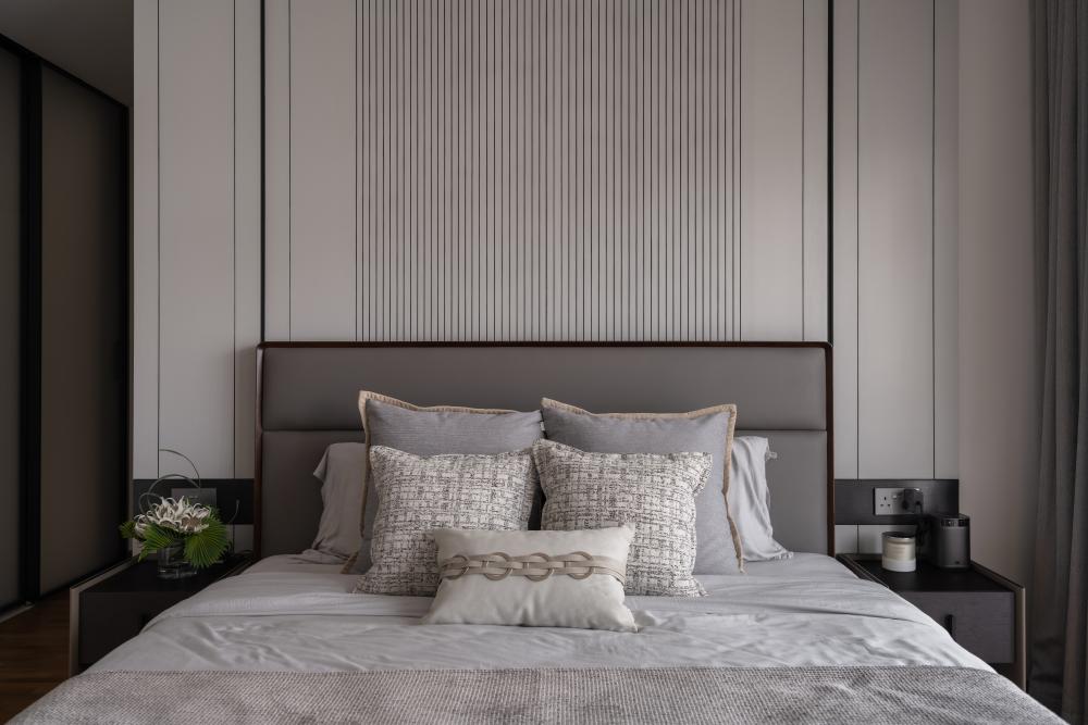 Contemporary Bedroom with Bedroom Dresser and Children's Beds