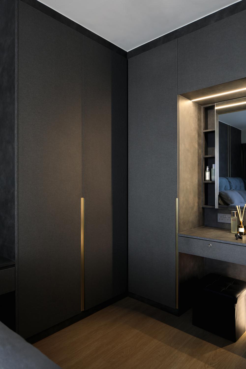Modern Bedroom with Closet and Bedroom Dresser