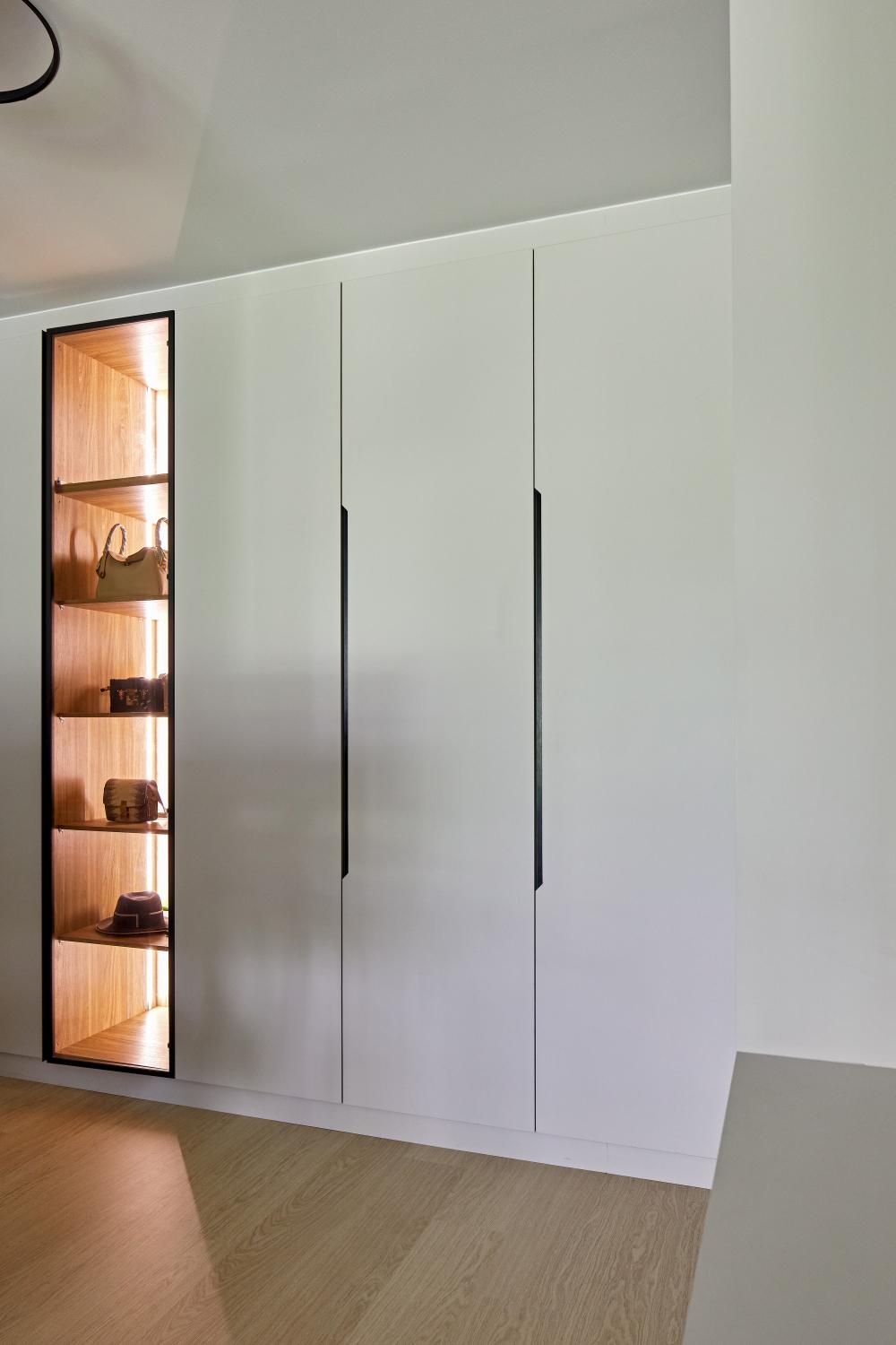 Modern Bedroom with Cove Lighting and Wardrobe