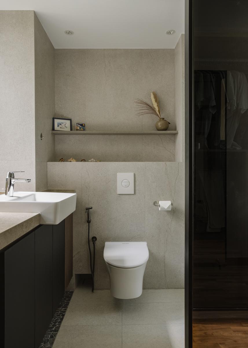 Modern Bathroom with Bathroom Storage and Bathroom Sinks