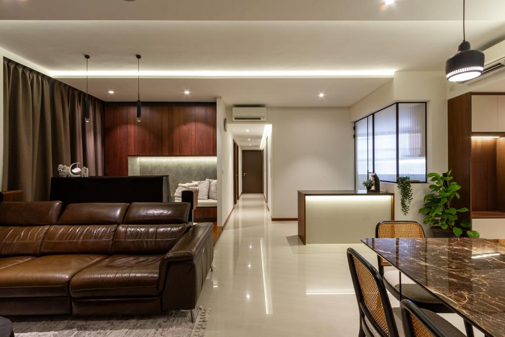 Modern Entryway with Doors and Wood Doors