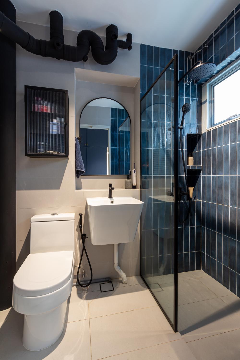 Modern Bathroom with Mirror and Bathroom Mirrors