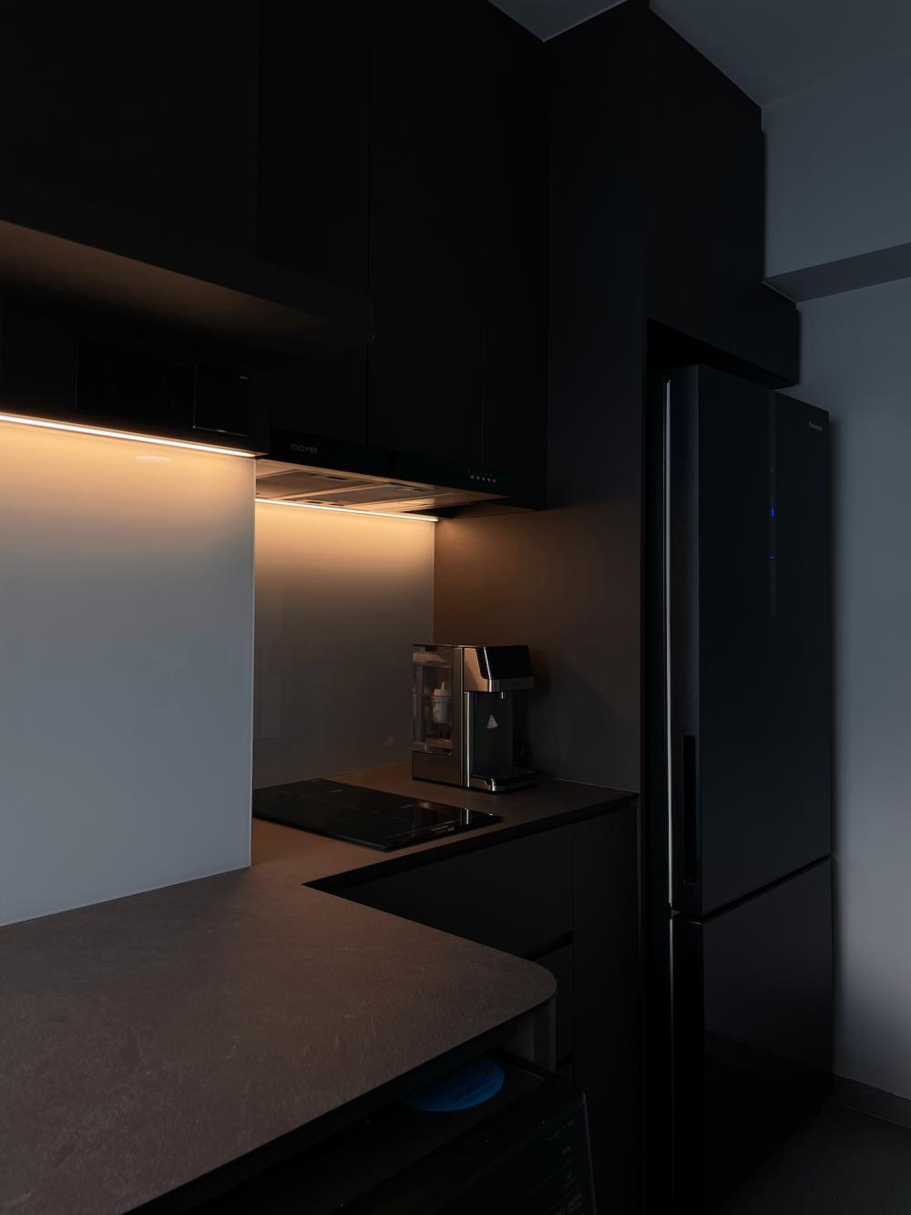 Modern Pantry with Drinkware and Cookware