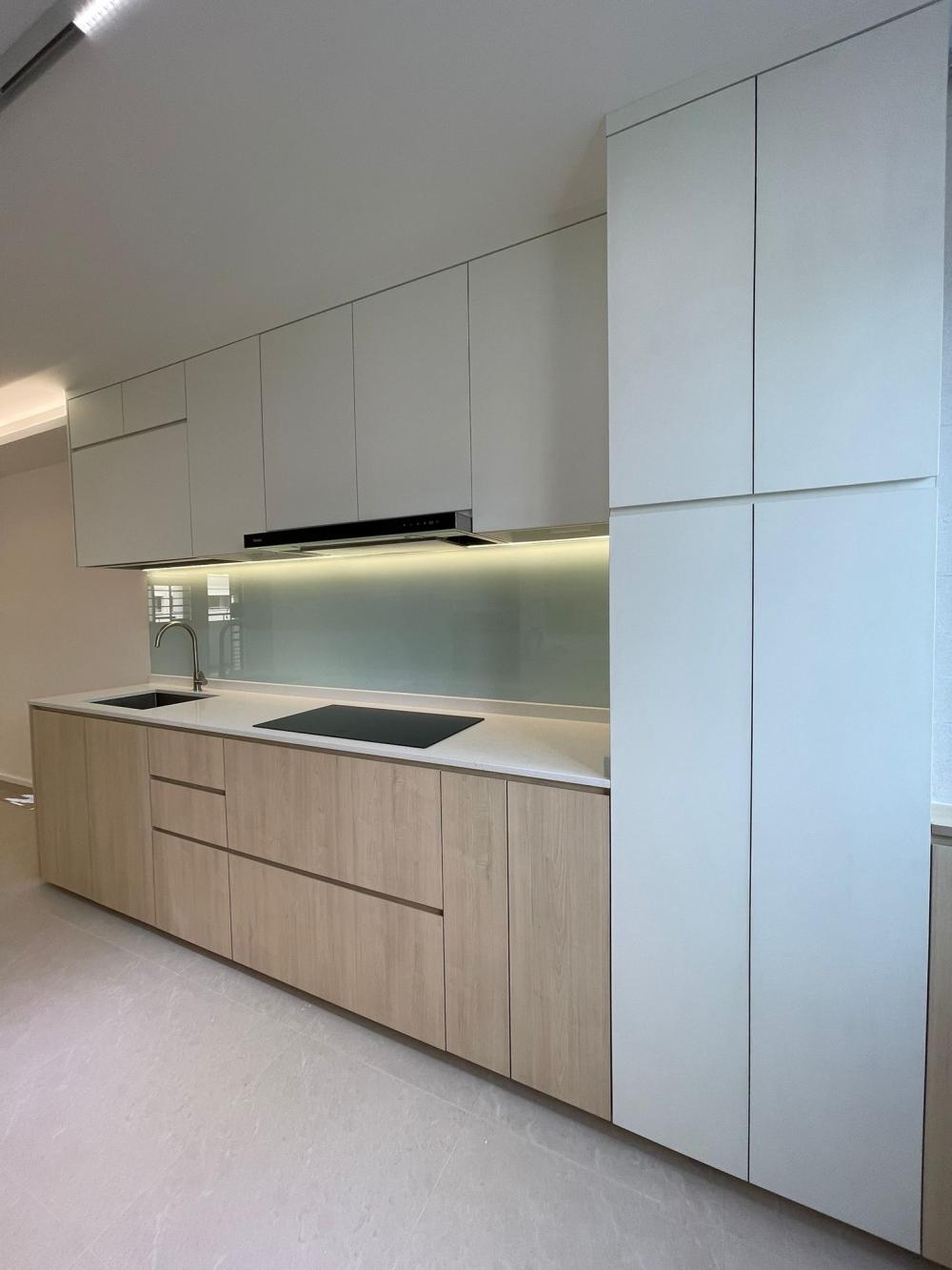 Scandinavian Kitchen with Kitchen Accessories and Dishwasher
