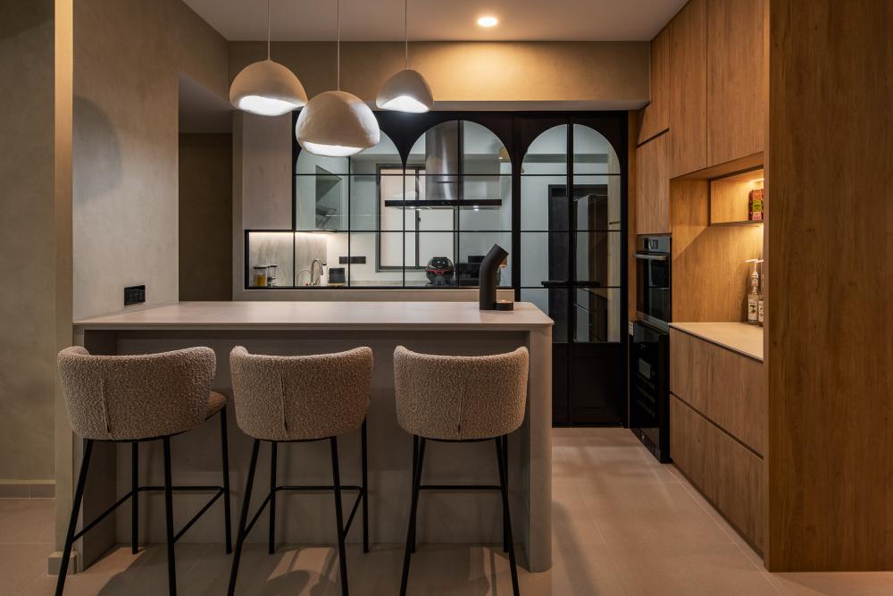 Country Kitchen with Kitchen Island and Open Kitchen