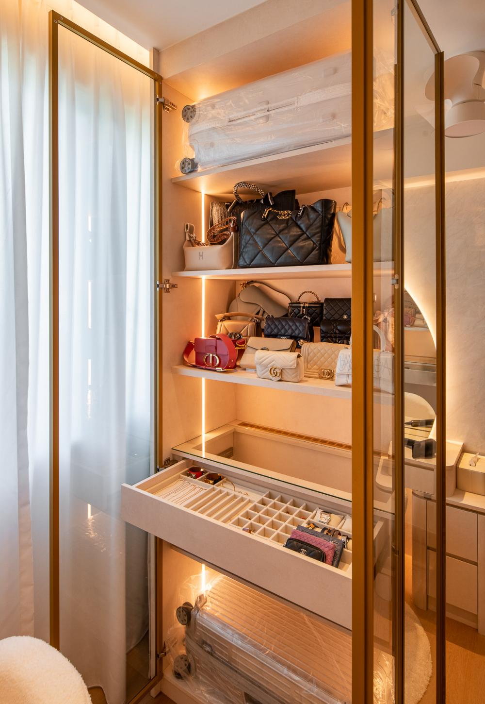 Contemporary Bedroom with Wardrobe and Dressing Table