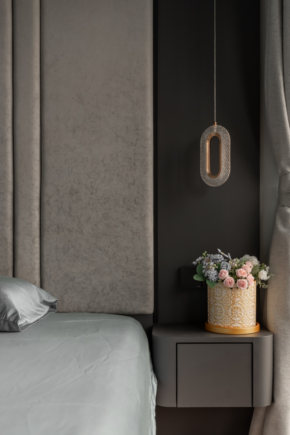 Modern Bedroom with Feature Wall and Built-in Bed