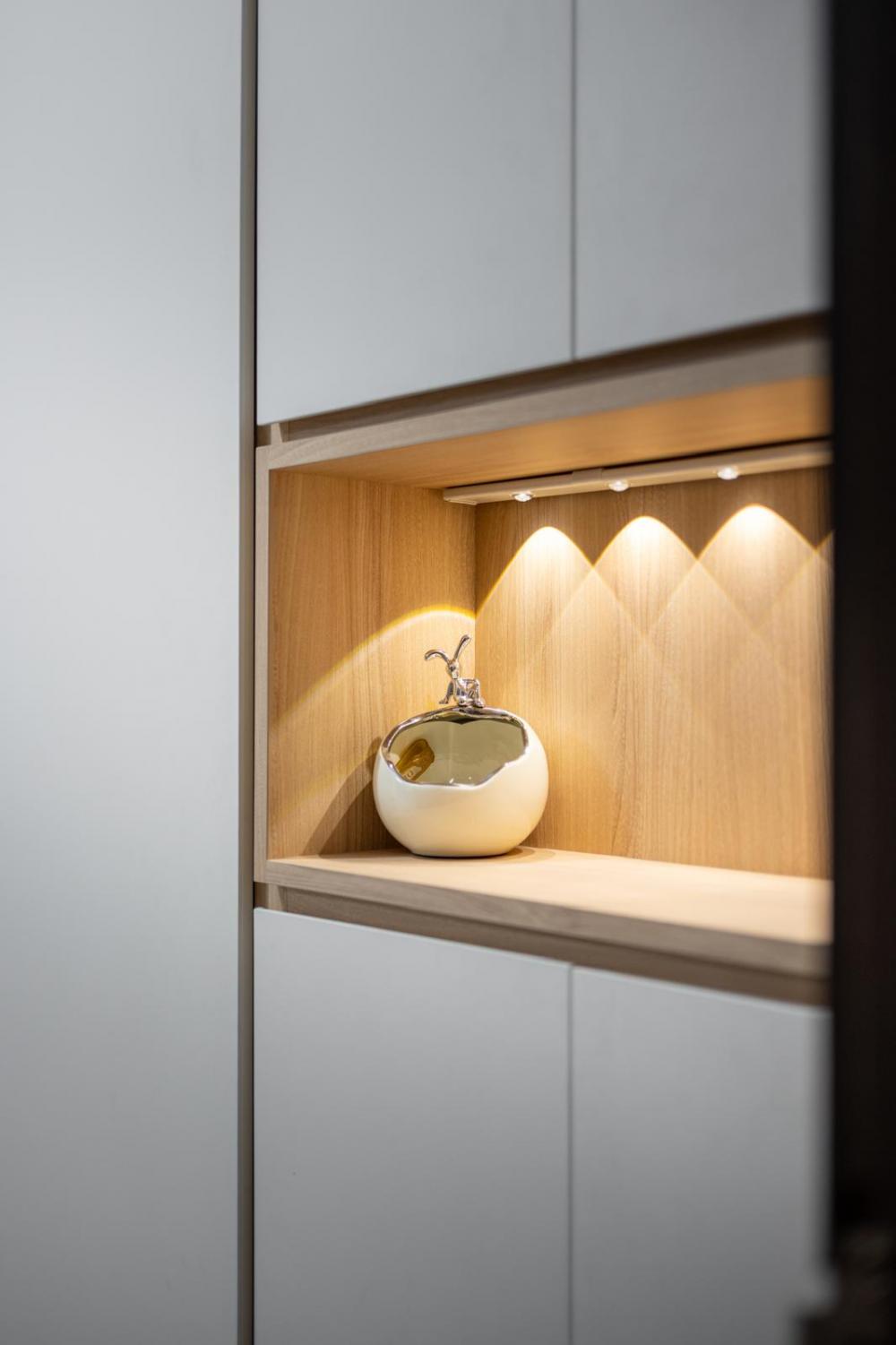 Contemporary Entryway with Shoe Rack and Shoe Cabinets