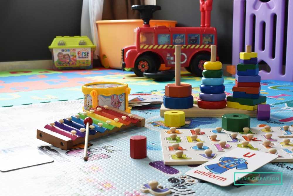 Modern Kids Room with Toys and Children's Storage
