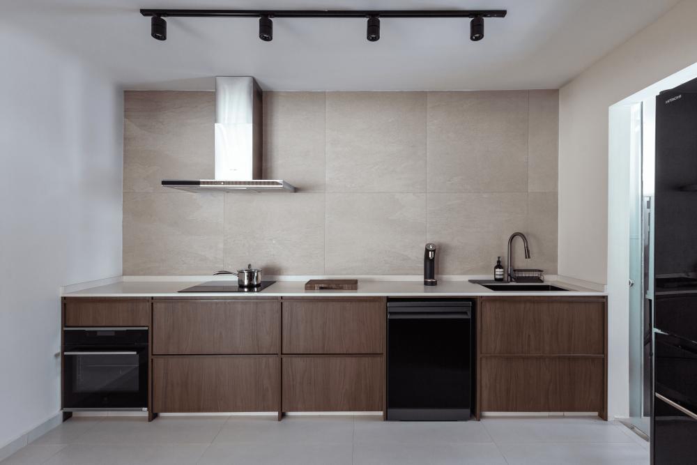 Vintage Kitchen with Countertop and Kitchen Accessories