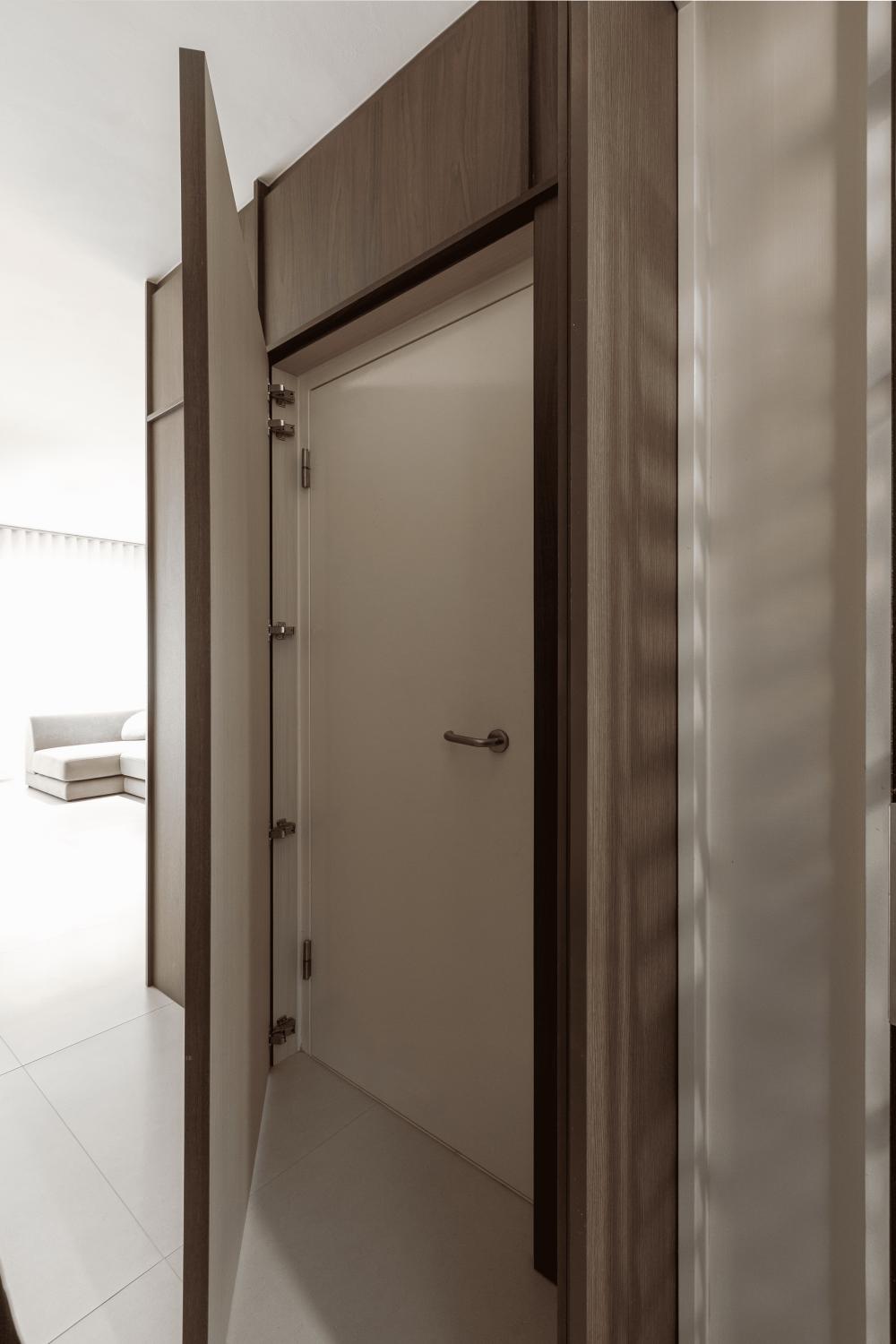 Vintage Entryway with Doors and Wood Doors