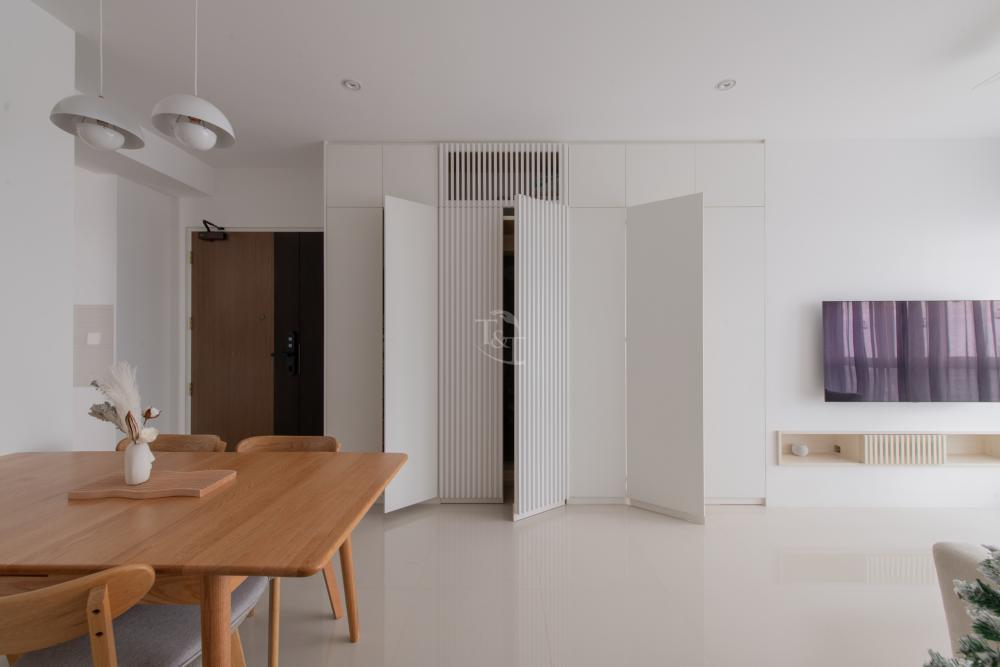 Minimalist Living Room with TV Console and Sofa