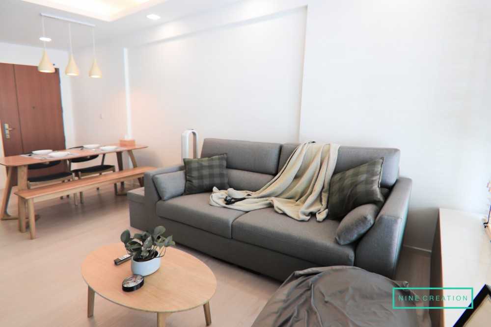 Scandinavian Living Room with Sofa and Coffee Table