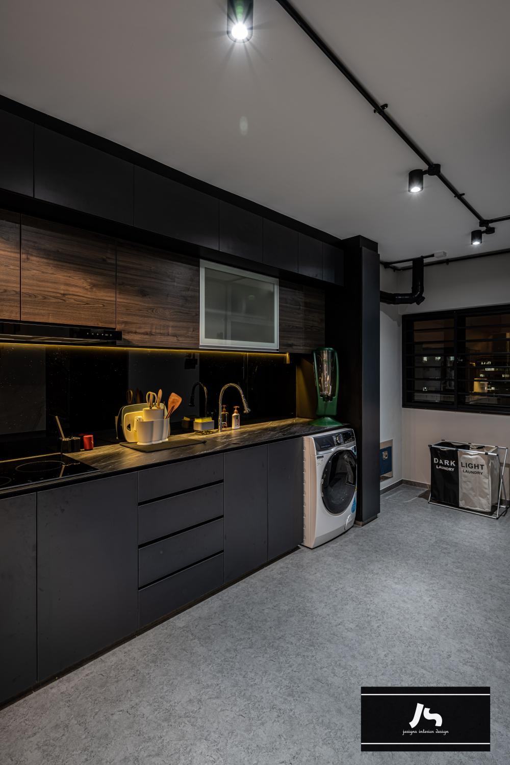 Modern Kitchen with Countertop and Cupboard