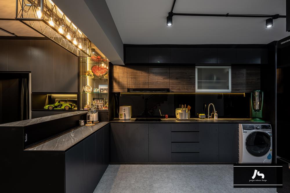 Modern Kitchen with Kitchen Island and Open Kitchen