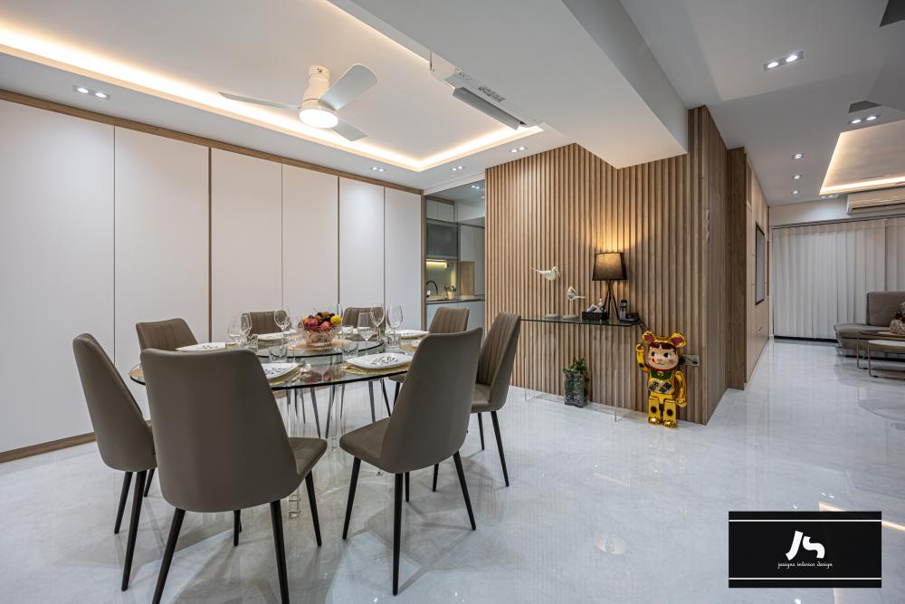Modern Dining Room with Dining Table and Dining Chairs