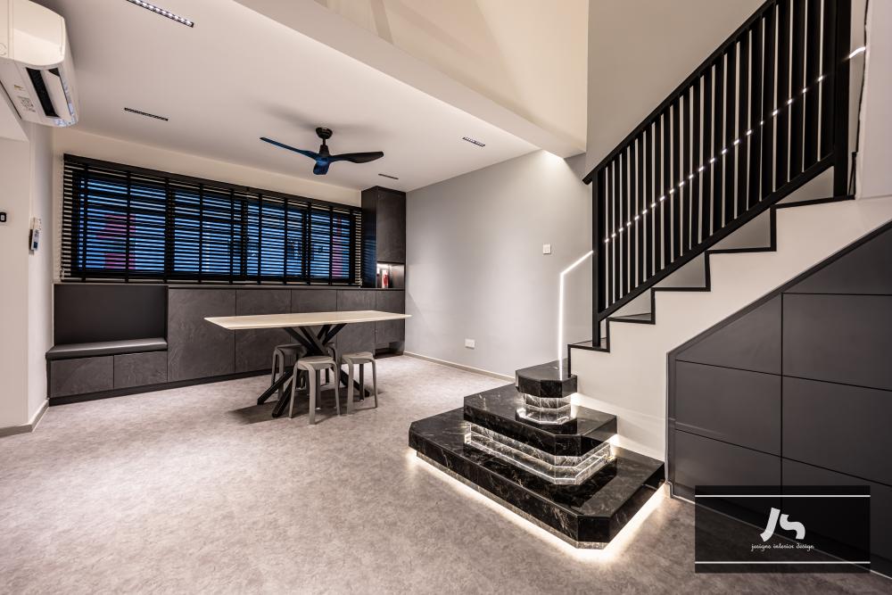 Modern Entryway with Settee and Sofa