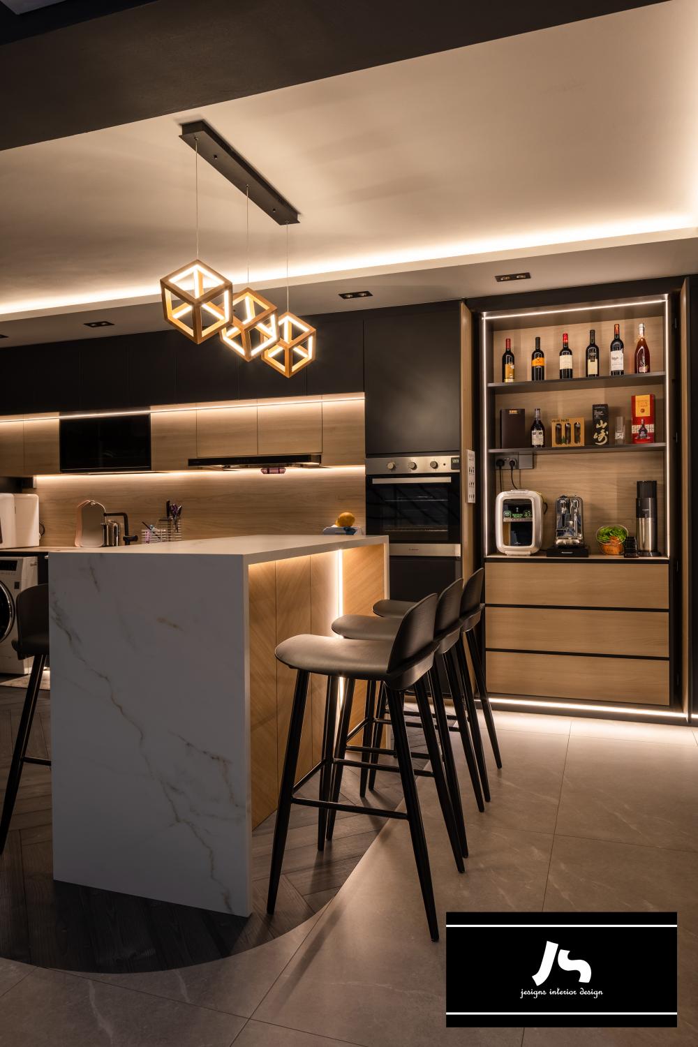 Modern Kitchen with Kitchen Island and Open Kitchen