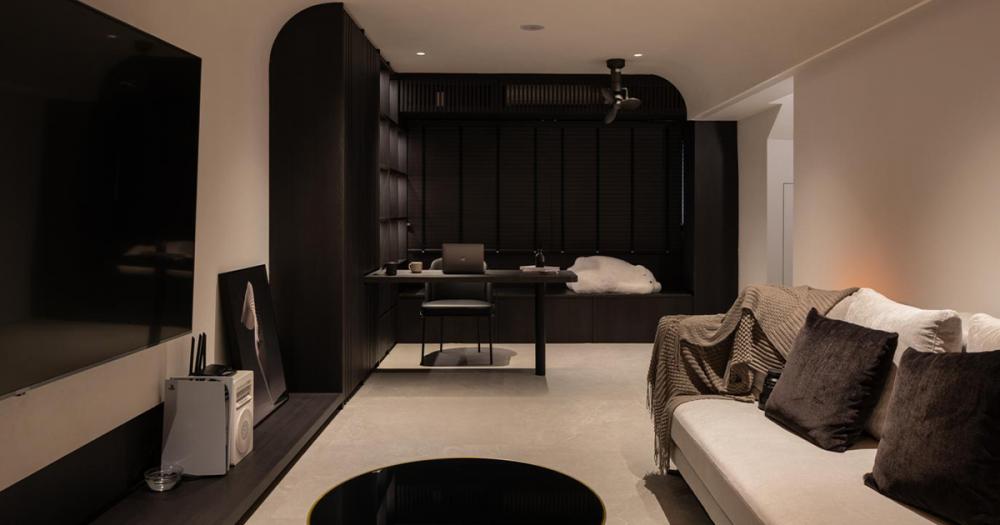 Modern Home Office with Desk Chairs and Storage Cabinets