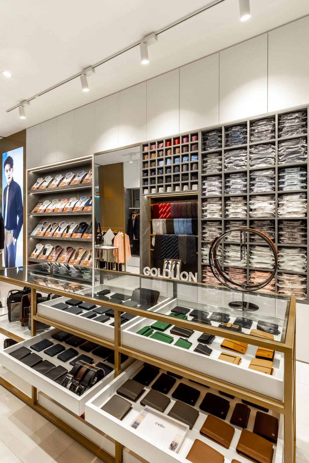 Modern Retail with Downlights and Storage Cabinets