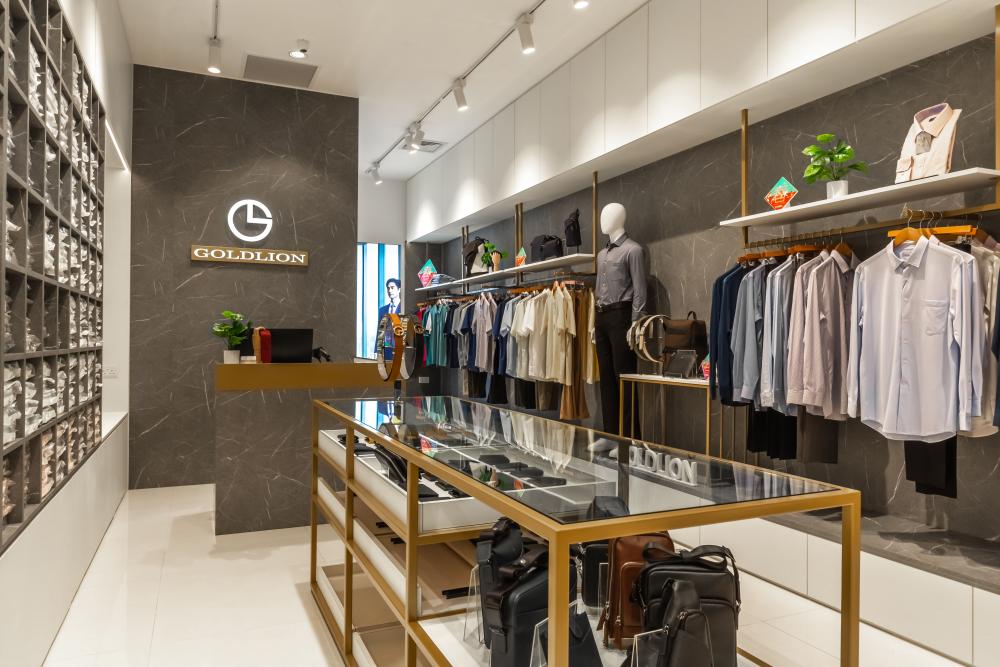 Modern Retail with Downlights and Storage Cabinets