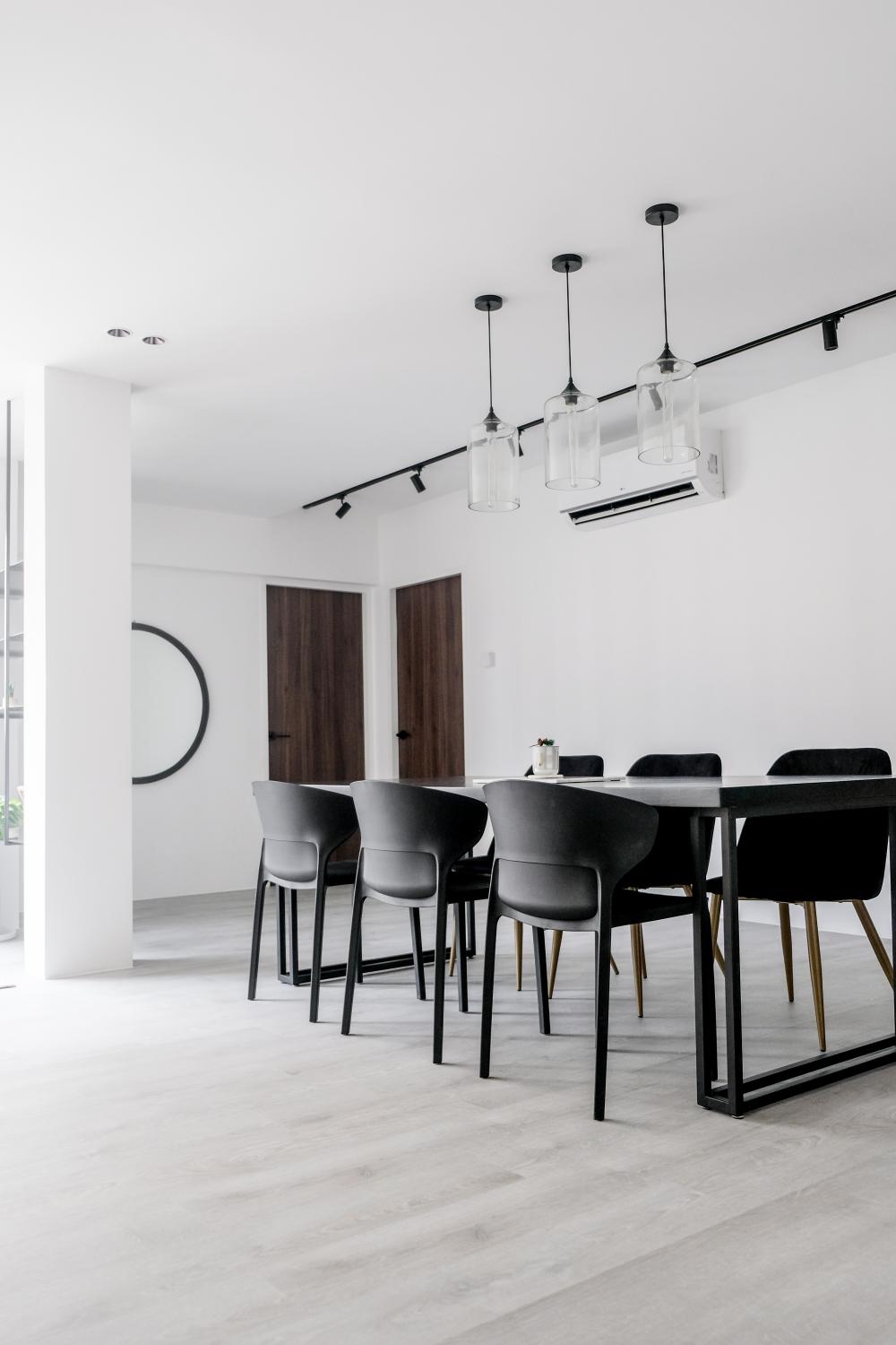Transitional Living Room with Vinyl Flooring and Drop Ceiling