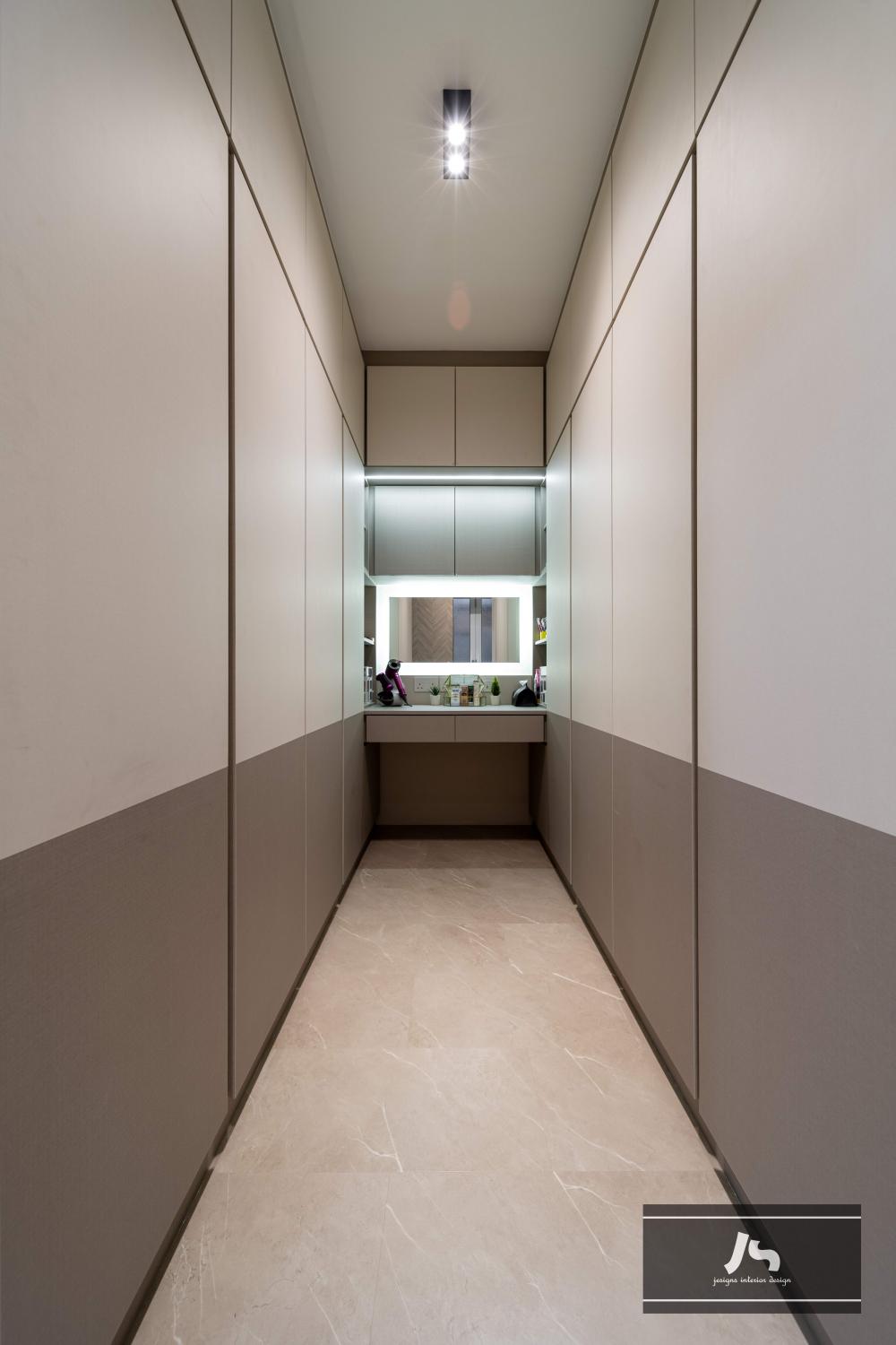Scandinavian Bedroom with Wardrobe and Sliding Wardrobe