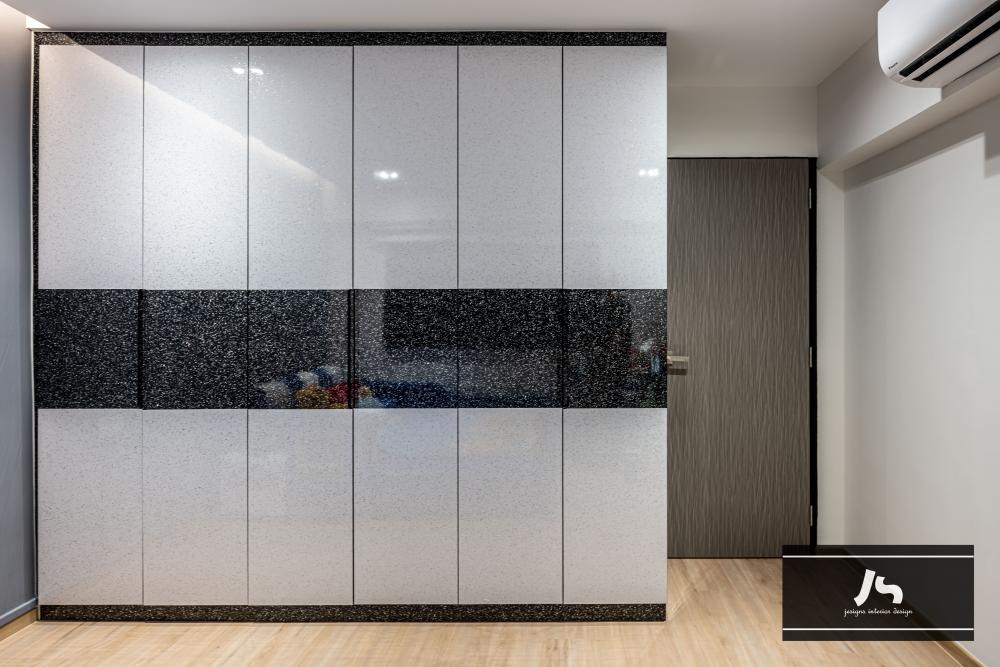 Modern Bedroom with Wardrobe and Sliding Wardrobe