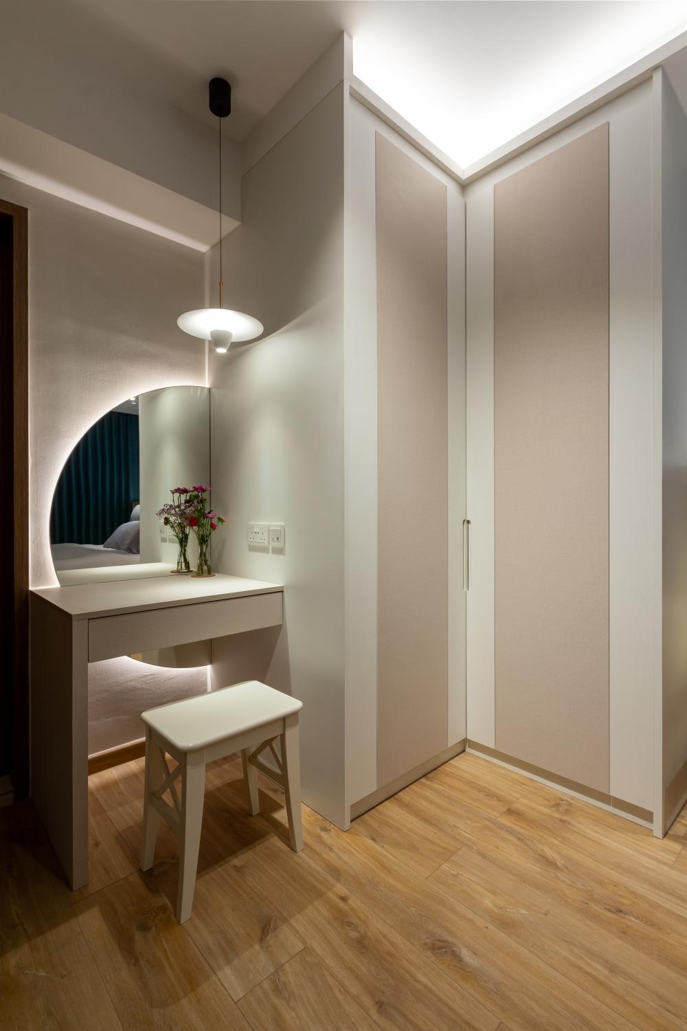 Vintage Bedroom with Wardrobe and Closet
