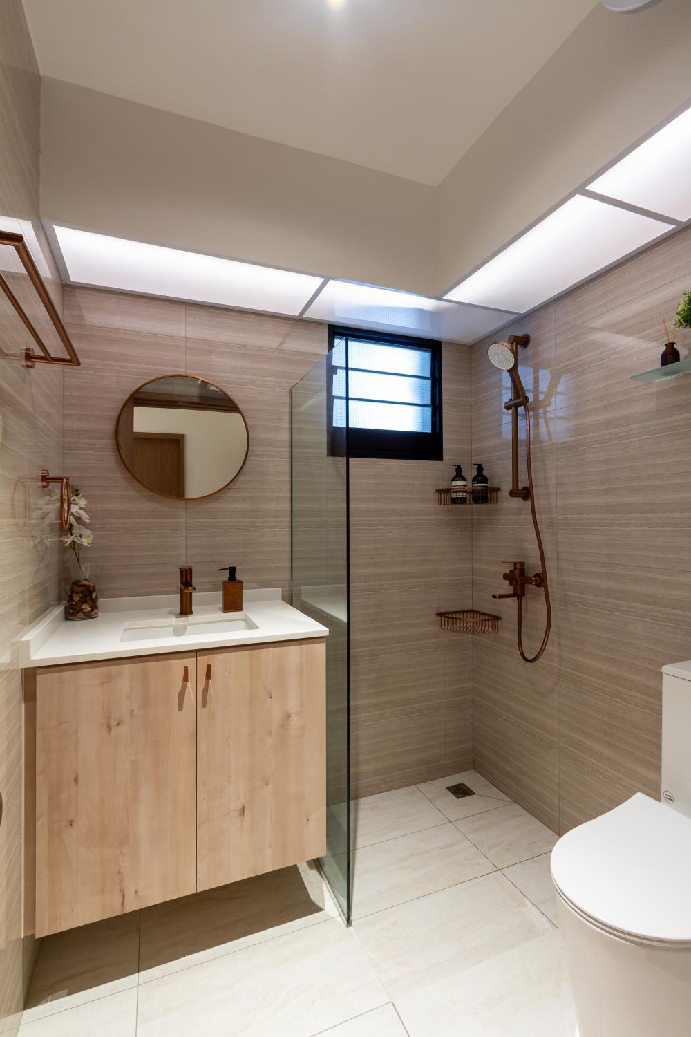 Vintage Bathroom with Mirror and Bathroom Mirrors