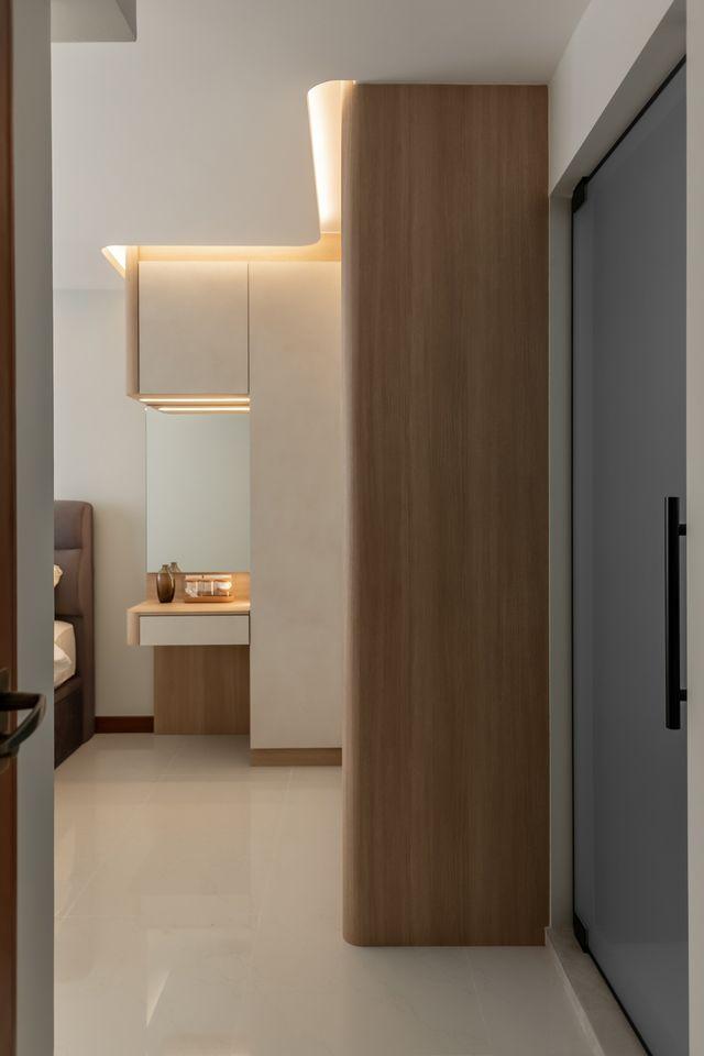 Contemporary Bedroom with Wardrobe and Bedroom Dresser