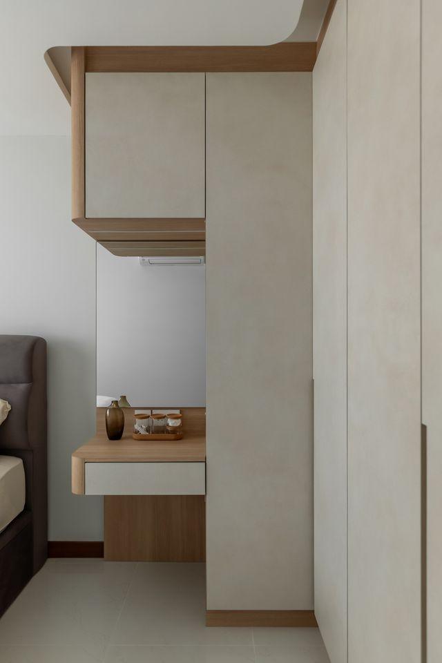 Contemporary Bedroom with Wardrobe and Bedroom Dresser