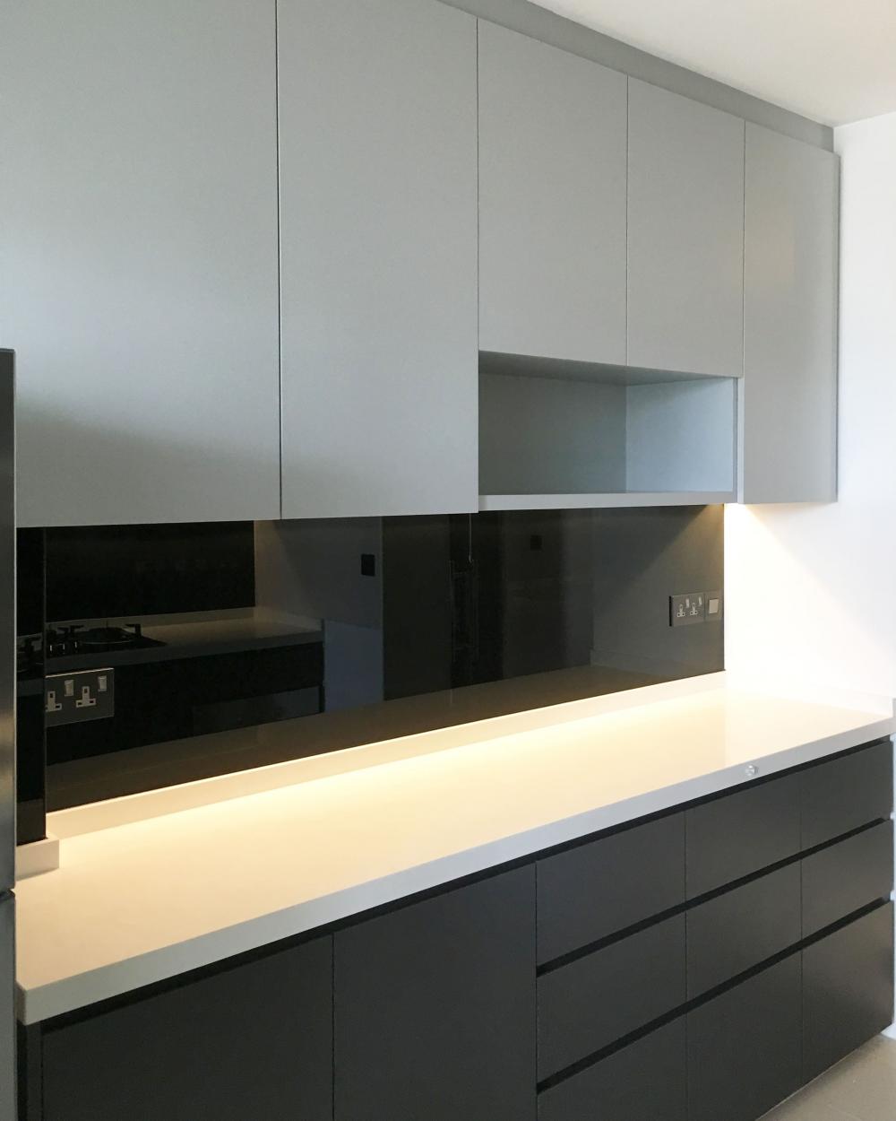 Modern Kitchen with Countertop and Cupboard