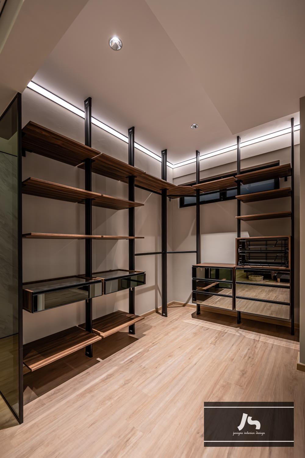 Modern Bedroom with Wardrobe and Sliding Wardrobe