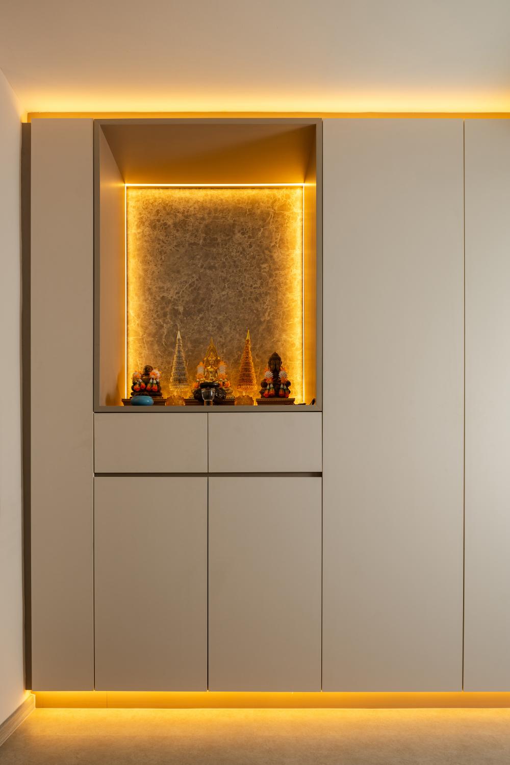 Modern Entryway with Ceiling Light and Shoe Rack