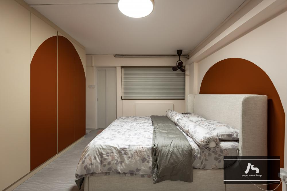 Modern Bedroom with Wardrobe and Closet