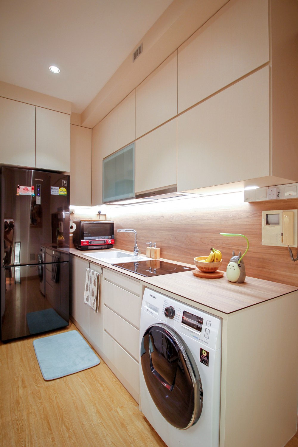 Asian Kitchen with Kitchen Window and Kitchen Island