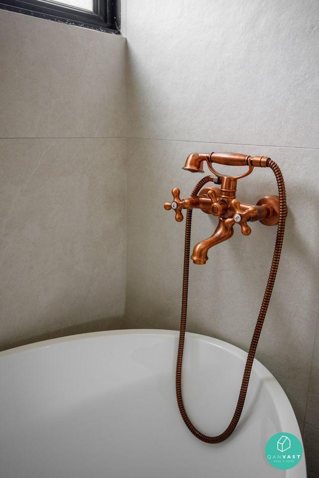 Transitional Bathroom with Bathtub and Showers