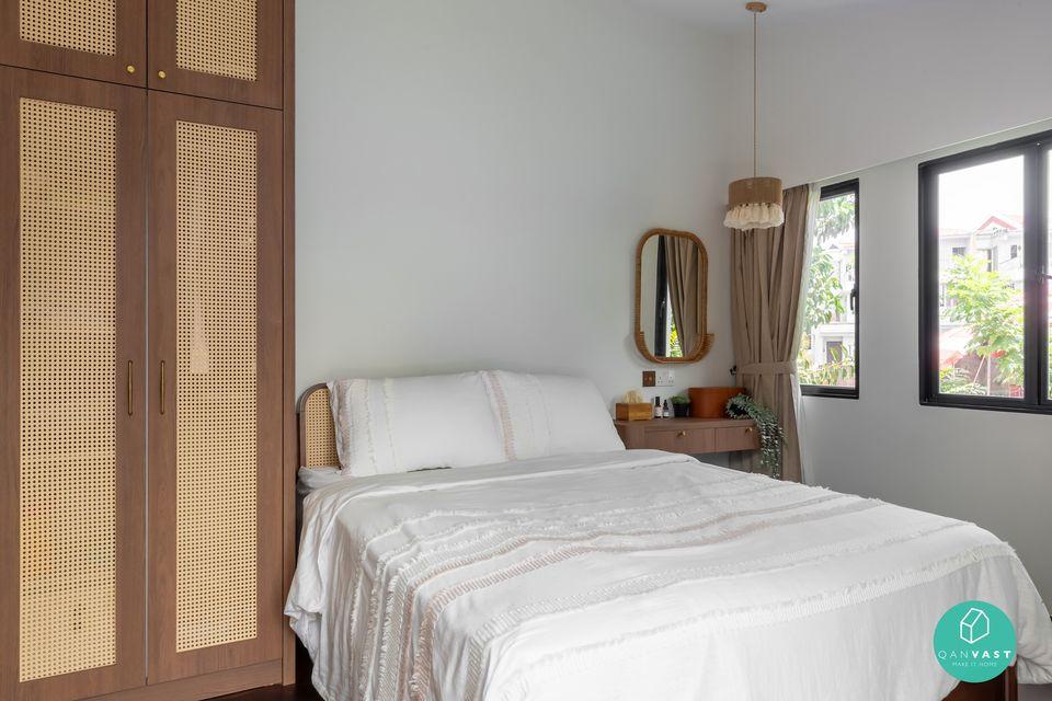 Transitional Bedroom with Wardrobe and Bedroom Dresser