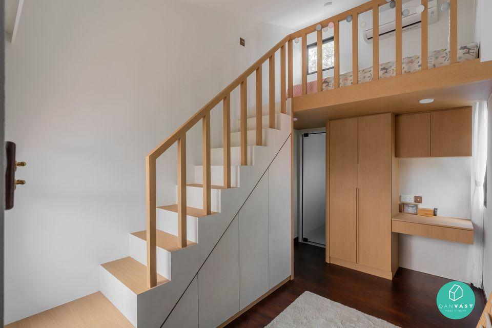 Transitional Bedroom with Wardrobe and Children's Beds