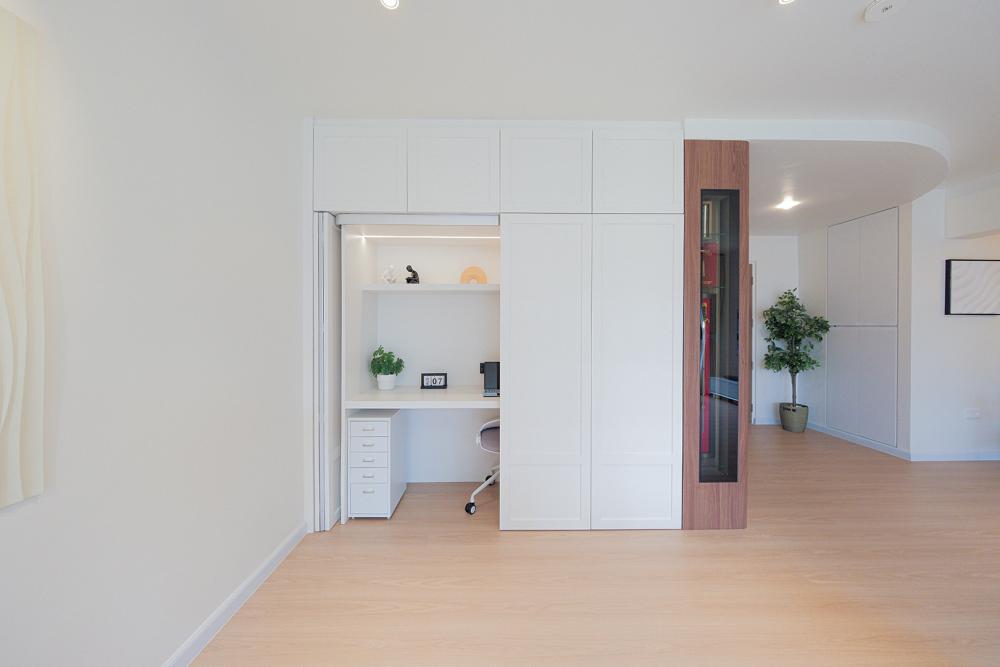 Contemporary Study with Drop Light and Cove Lighting
