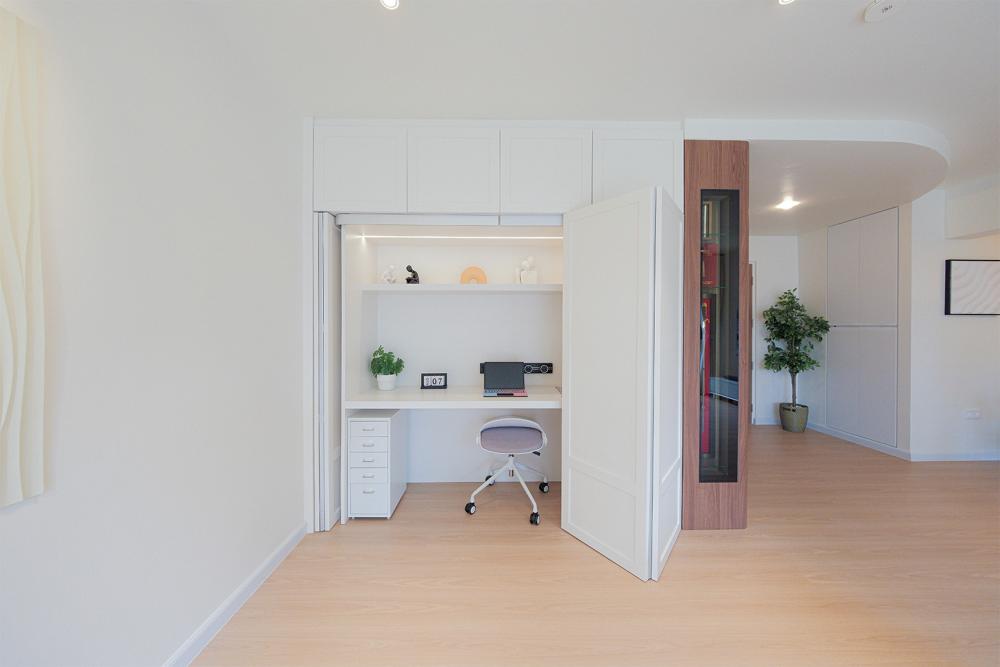 Contemporary Study with Drop Light and Cove Lighting