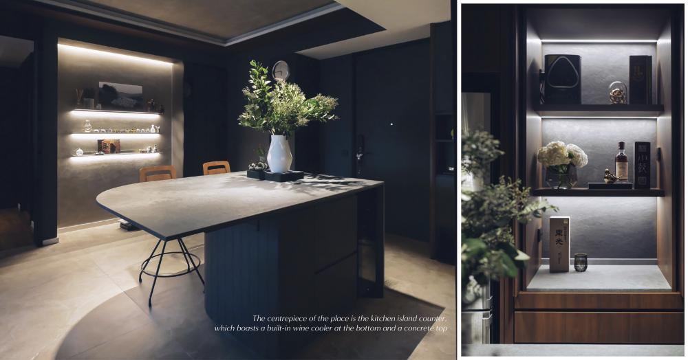 Modern Home Bar with Countertop and Bar Counter