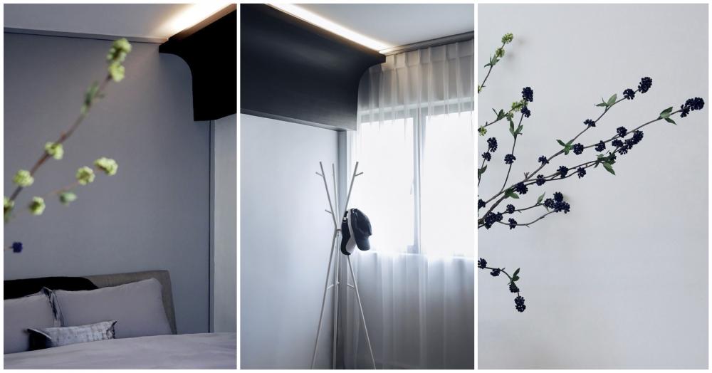 Minimalist Bedroom with Lighting and Decorative Lighting