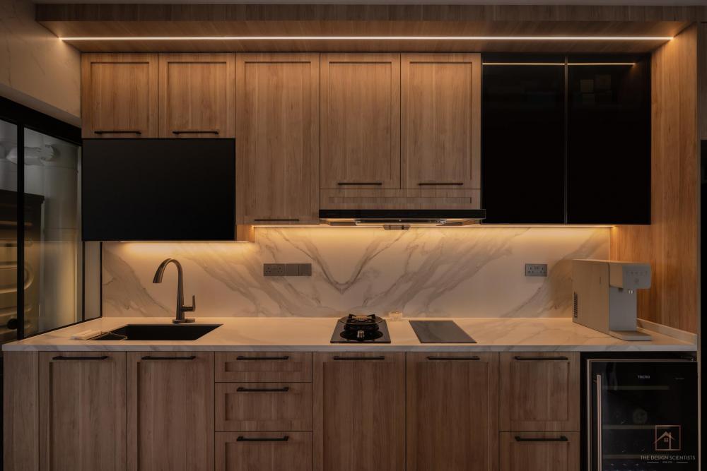Contemporary Kitchen with Kitchen Window and Kitchen Island