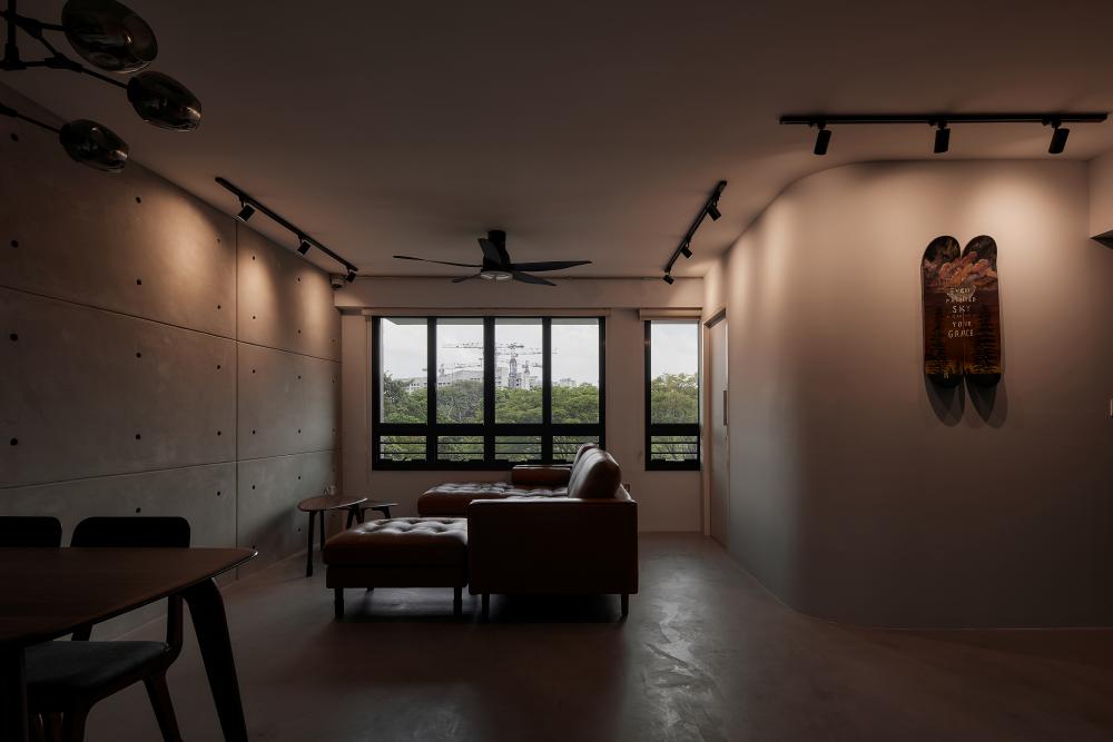 Industrial Living Room with Sofa and 3 Seater Sofa