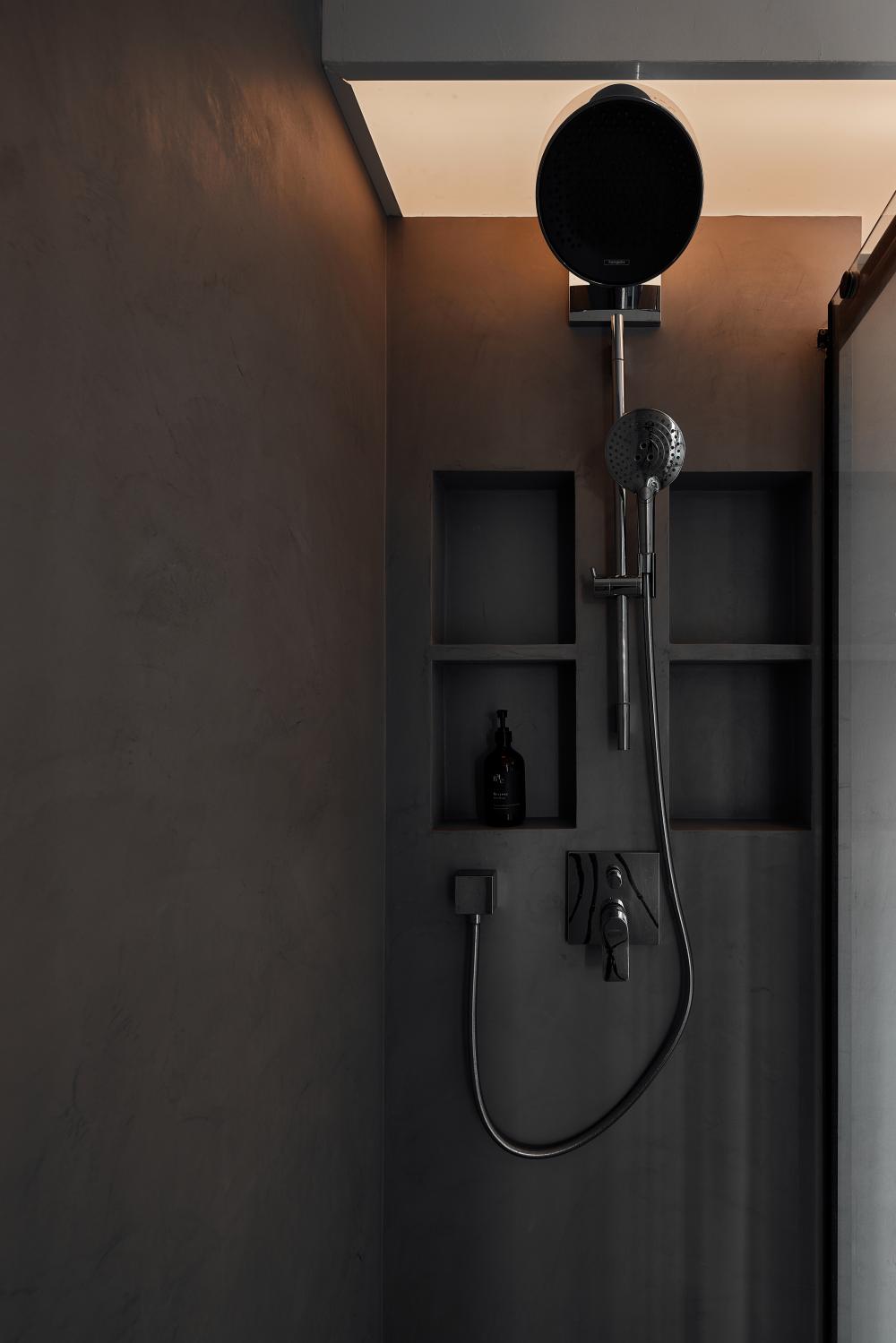 Industrial Bathroom with Bathroom Storage and Bathroom Accessories
