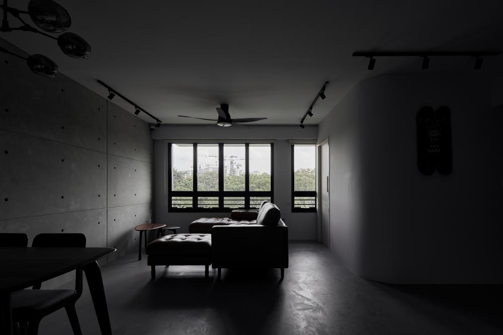 Industrial Living Room with Sofa and Sofa Beds