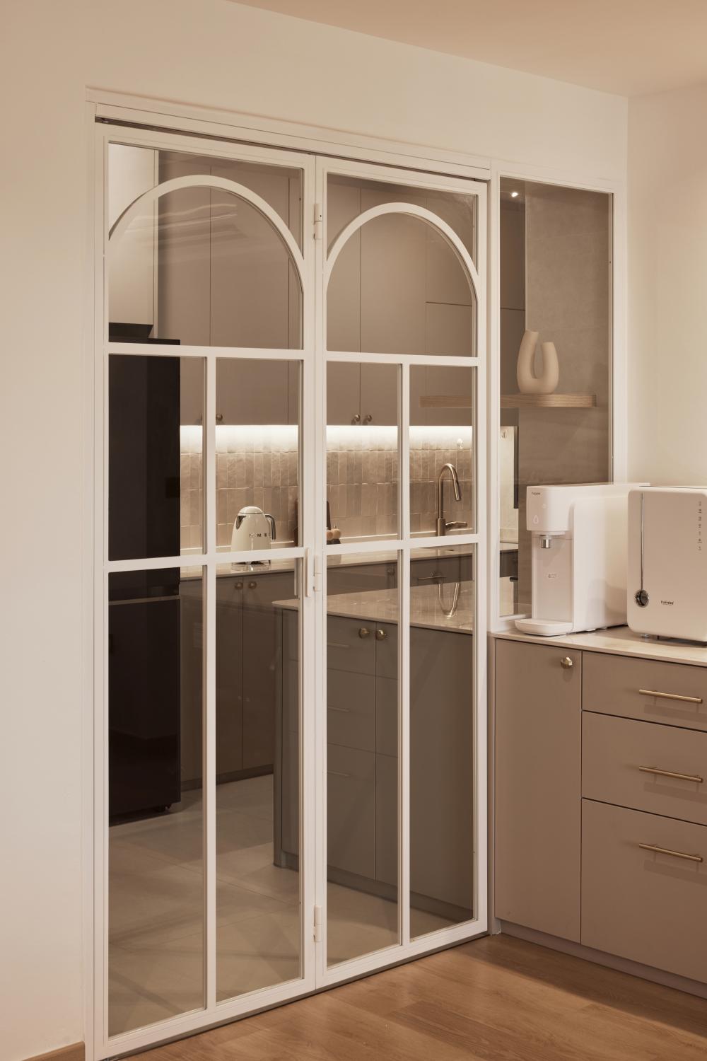 Modern Kitchen with Countertop and Cupboard