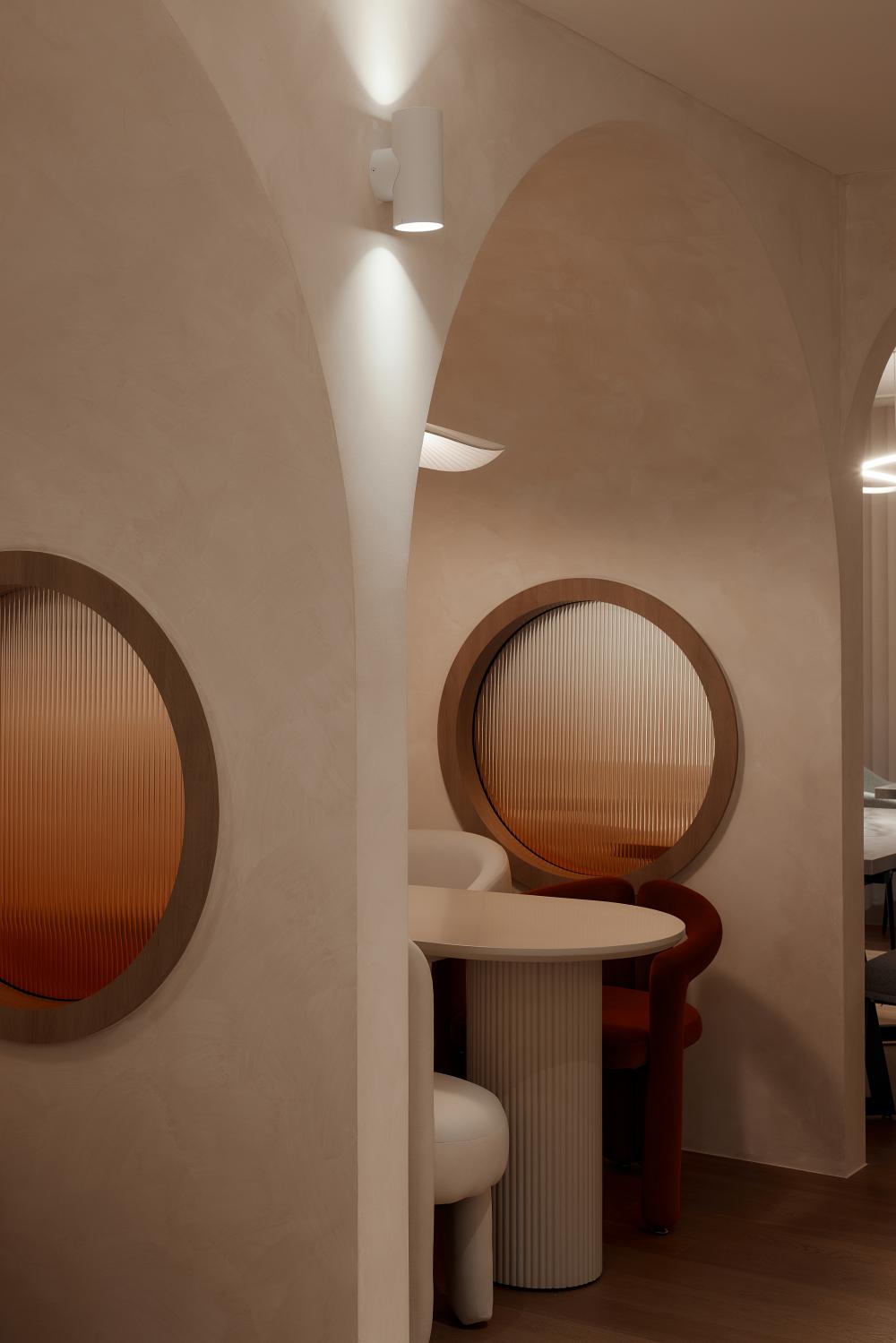 Modern Office with Desk and Desk Chairs